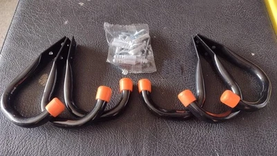 6 Pack Garage Hooks, Utility Hooks, Garage Hook Heavy Duty Wall Hook (Black) NEW - Image 1 of 4