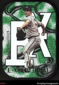 2000 E-X E-Xceptional Green #XC12 Greg Maddux 689/999 BRAVES - Picture 1 of 2