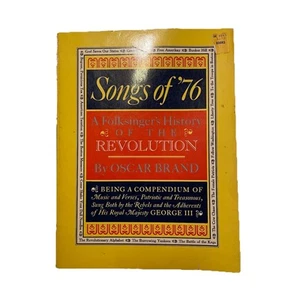 Songs of '76 A Folksinger's History of the Revolution Oscar Brand Sheet Music - Picture 1 of 8