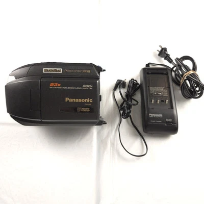 PANASONIC Palmcorder PV-L858 VHS-C Photoshot Camcorder W/Charger No Battery Test - Image 1 of 4