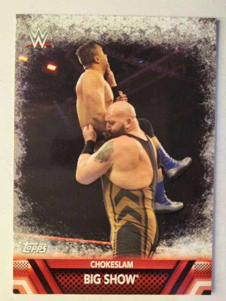 2017 Topps WWE Then Now Forever #F-16 BIG SHOW FINISHERS & SIGNATURE MOVES - Image 1 of 2