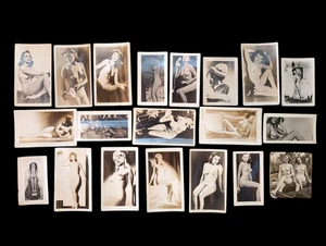 Lot of 20 antique nude / pin-up girl photographs 1930's-40's - Picture 1 of 6