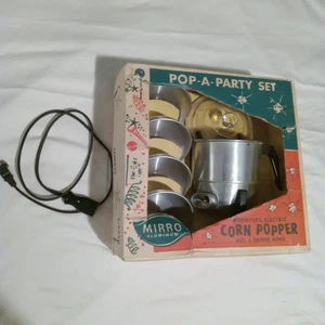 1950s Mirro Mini Aluminum Electric PopCorn Popper With Cord Rare! - Picture 1 of 9