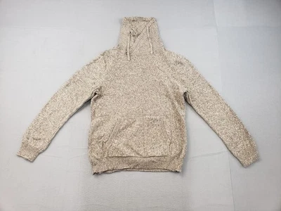 Женский свитер American Rag Cie L бежевый мраморный вязаный толстовка с капюшоном карман Kangoroo повседневный - Изображение 1 из 4