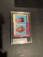 1975 Topps Mini #312 Strikeout Leaders Nolan Ryan Steve Carlton HOF BVG 7.5