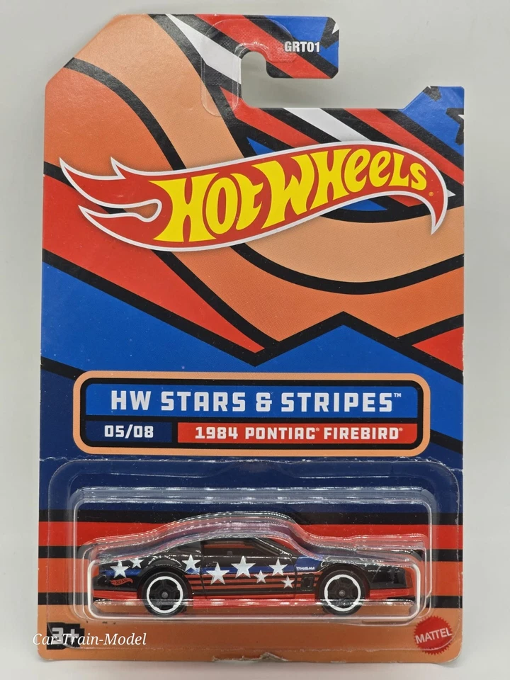 1984 Pontiac Firebird - HW Stars & Stripes 05/08 HOT WHEELS 1:64 1/64 - Immagine 1 di 1