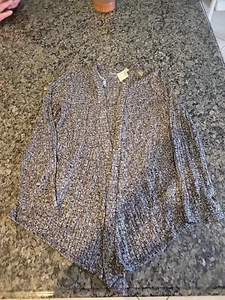 NWT JUSTICE Long Sleeve Cardigan Size 14 - Picture 1 of 2