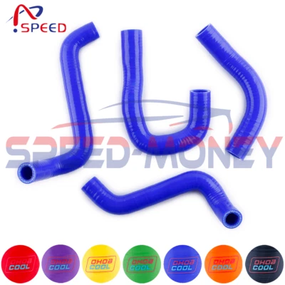 Kit de manguera de radiador de silicona azul para Kawasaki Ninja 500R EX500 GPZ500S 1994-2009 Foto 1 de 4
