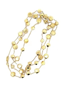 IPPOLITA Italy 18K Yellow Gold 42" Station Style Necklace, 24.60 Grams - UNIQUE - Picture 1 of 8