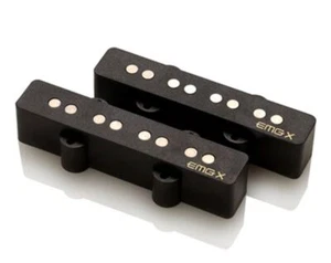 EMG JVX Active Jazz Bass Pickup set - black - Picture 1 of 2