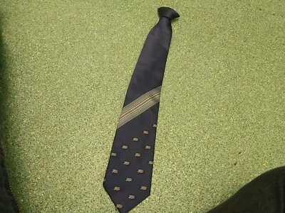 Dimensions Navy Blue Boots Emblem Tie — 第 1/3 张图片