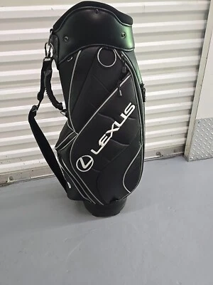 LEXUS OEM GOLF BAG 8 POCKETS CARRY ON STRAP 9.5 CONDITION  - Image 1 of 4