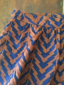 Staring At Stars Urban Outfitters Women's Orange Blue Tiered Skirt Sz 4 M104 - Picture 1 of 7