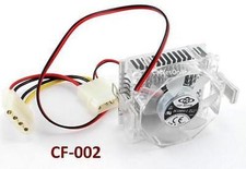 586 Pentium CPU Crystal Cooler 53x53x25.3mm Fan w/ Heat Sink Socket, CF-002