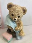 Snuggle Bear Washtub Figure Hamilton Collection Cleanliness Next To Snuggliness