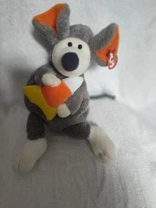 Ty Beanie Buddy Rat Mouse, Candy Corn, 2005, Ratzo, Halloween - Picture 1 of 5