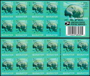 US Scott # 5851 Booklet Of 20 Stamps MNH, Save Manatee - Picture 1 of 1