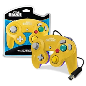 New Yellow on Purple Wario Compatible Controller - GameCube / Wii - Picture 1 of 1