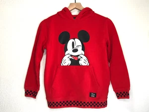 Vans x Disney Kids Youth Medium Mickey Funhouse Hoodie 100 Anniversary Red Skate - Picture 1 of 9