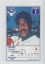 1987 Kraft Home Plate Heroes Food Issue Jim Rice #5 HOF