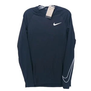 NWT Nike PRO  Dri-FIT Black Tight Fit Long Sleeve Training Top Swoosh DD1990-010 - Picture 1 of 9