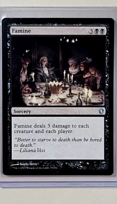 2013 MTG Magic the Gathering Commander 2013 Edition #77 Famine Uncommon WOTC - Image 1 of 3