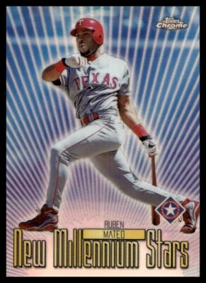 2000 Topps Chrome #NMS8 Rubén Mateo New Millennium Stars Refractor Rangers Foto 1 de 2