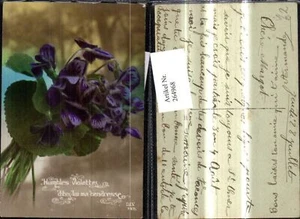 264968,Blumen Veilchen Text Spruch pub Dix Paris 757/1 - Picture 1 of 1