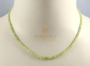 Collar de crisoberilo real cadena de crisoberilo para mujer - Gemini piedras preciosas - Imagen 1 de 2