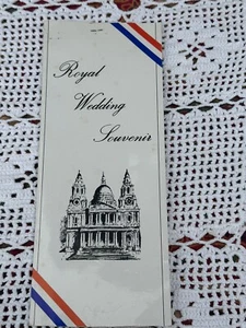 Vintage Royal Wedding Souvenir x 3 Bookmarks 1981 Prince Charles Lady Diana - Picture 1 of 4