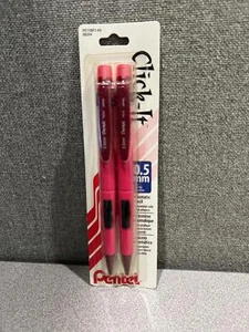 Pentel Click-It 0.5 mm pencils - 2 pk Pink Barrel - Picture 1 of 3