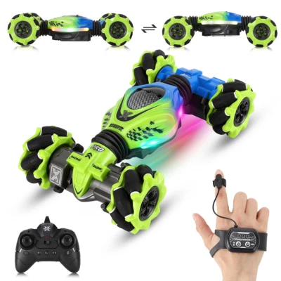 4WD 2.4GHz 30 mins Playing Time Gesture Sensor RC Stunt Car with Light Music - Image 1 of 4