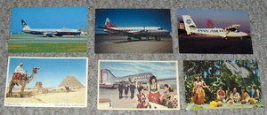 Vintage AIRLINE Postcards British~Air Ontario~PAN AM~TWA~American~United Lot /6 - Picture 1 of 2