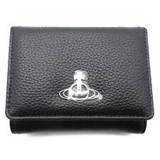 Vivienne Westwood Purse Wallet Tri-fold 51010018S000DN403 leather Black NEW