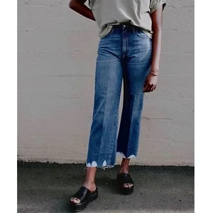 JOES JEANS Women's Blake High Rise Wide Leg Distressed Crop Jean Minerva NWT 26 - Picture 1 of 6