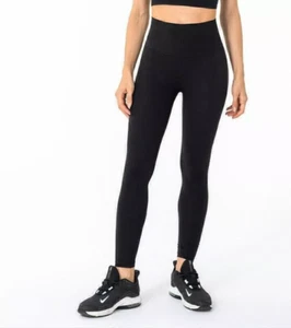 Women Black Lululemon Align Yoga Pants 25" High Rise Activewear Leggings Size 10 - Picture 1 of 6