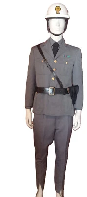 POLIZIA CINTURONE CON FONDINA PER BERETTA 34 - REGIO ESERCITO MILIZIA SAM BROWNE - Immagine 1 di 2