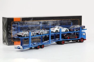 1:43 IXO MAN F7 Camion 1970 Autotransportatore Con Rimorchio (Senza Veicoli) - Immagine 1 di 4