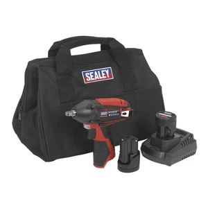 Sealey CP1204KIT 12v Cordless 3/8 Impact Wrench Kit 2 Li-ion Batteries + Charger - Picture 1 of 4
