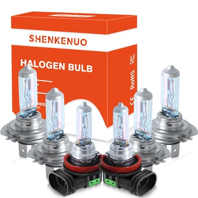 For Hyundai Genesis Coupe 2013-2016 6X Headlight Bulbs High/Lo + Fog Light 3800k - Image 1 of 4