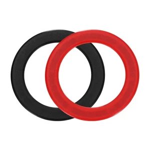 Magnetyczny pierścień adaptera, 2 szt. magnetycznego pierścienia naklejek ABS, czarny, czerwony - Zdjęcie 1 z 7