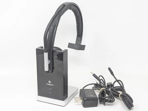 Logitech H820e Mono Wireless Headset With Power Supply and USB Cable Tested - Picture 1 of 5