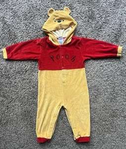 Baby Disney Winnie-the-Pooh Halloween Costume 18-24 mths Velour Warm Soft Hooded - Picture 1 of 4