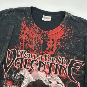 Vintage Bullet For My Valentine Crew T-Shirt Erwachsene XL 46-48 Band Tour Konzert Y2K - Bild 1 von 7