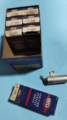 LOT Vintage NOS Ampco  Ignition Parts Condensers f590 - Image 1 of 2