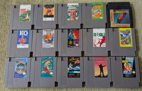 Lot of 15 NES Games Nintendo Tested Racket Attack Archon Baseball Stars Karate