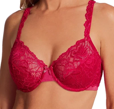 Sutiã BALI Lift LACE Desire Underwire Scarlet Berry VERMELHO Estilo DF6543 Tamanho 42C Novo com etiquetas - Imagem 1 de 2