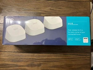 New Amazon eero 6 Mesh Wi-Fi system (3-Pack Router & 2 Extenders) 75+ Devices - Picture 1 of 4