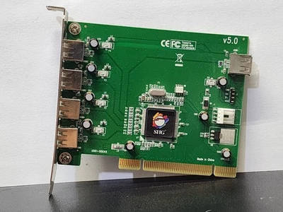 SIIG USB 2.0 5 Expansion Port PCI Card - 586163-001 - Image 1 of 3