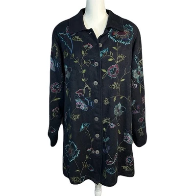 Chaqueta bordada floral vintage Units para mujer talla 1X caprichosa artística hada grunge Foto 1 de 4